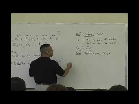 Daniel Judge- Statistics Lecture 1 (part 2)