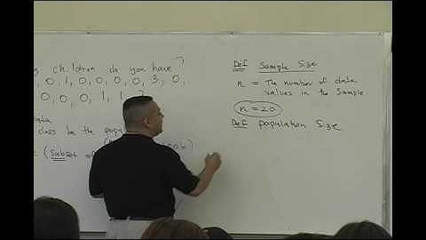 Daniel Judge- Statistics Lecture 1 (part 2)