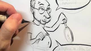 Tuto caricature de presse : Claude Askolovitch