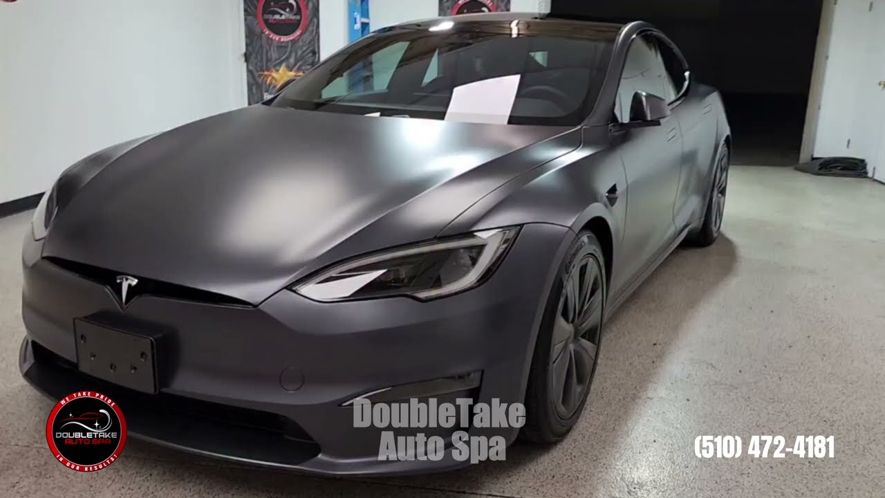 Tesla Model S Transformed with XPEL Stealth Matte PPF & Ceramic Tint | DoubleTake Auto Spa