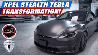 Tesla Model S Transformed with XPEL Stealth Matte PPF & Ceramic Tint | DoubleTake Auto Spa