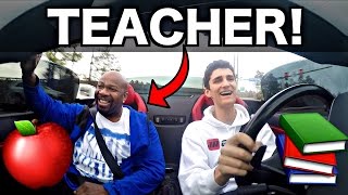 School Teacher Rides In My Lamborghini! Funny Reactions!
