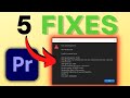 Premiere Pro GPU Render Error -1609629695 & Fixes