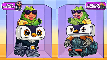 Merge Fellas Baby Brainrot 5 vs Italian Brainrot Gameplay Reaching Max Level | Brainrot New Update