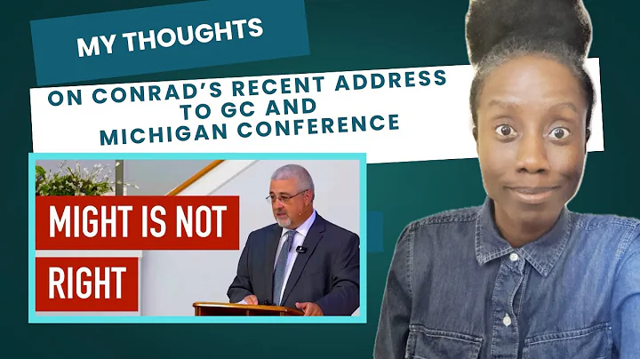 Conrad Vine Made A Response To Michigan SDA Conference Letter! My Thoughts! @ConradVine