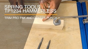 Spring Tools TP1234 Hammerless Trim Pro Pak Set/ Center Punch