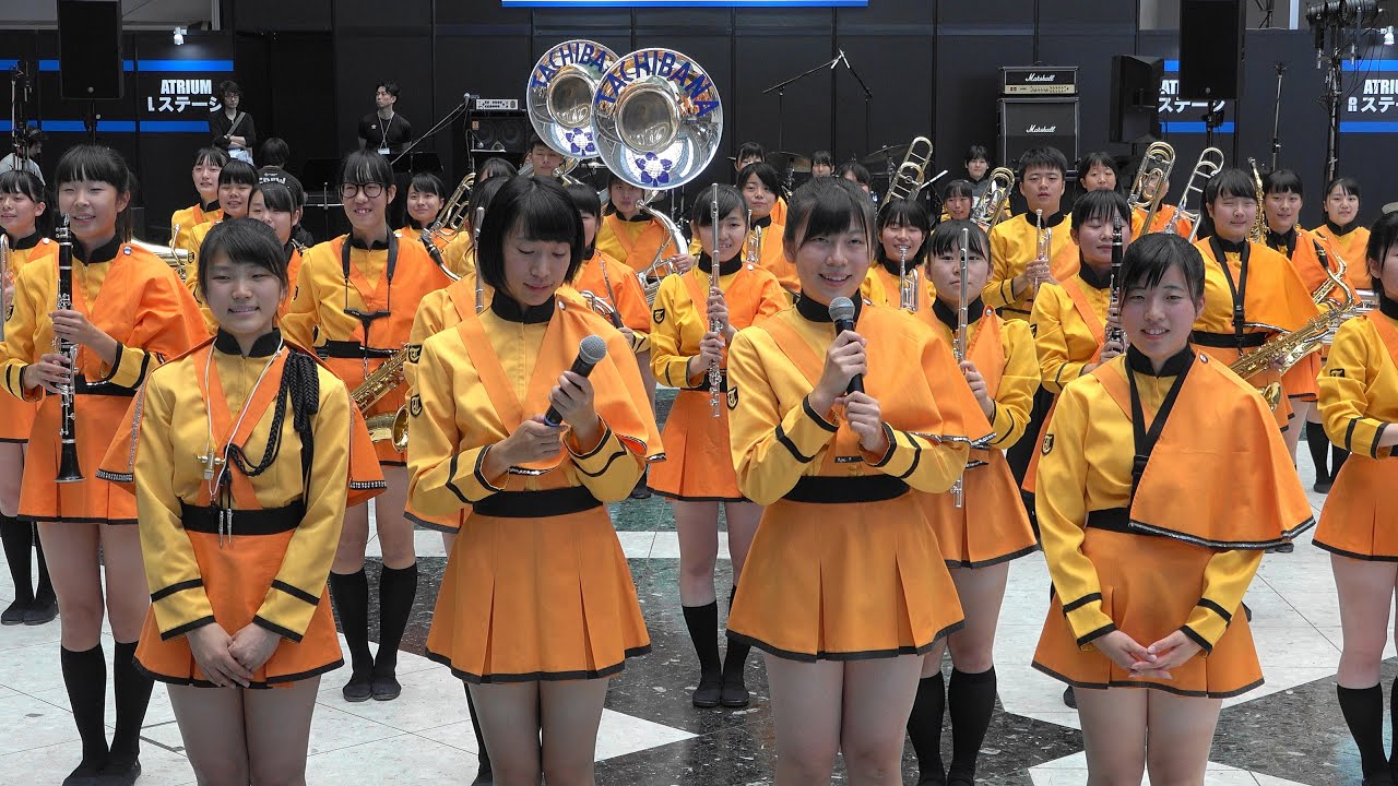 京都橘高校吹奏楽部 マーチングパフォーマンス 18楽器フェア Left Camera Ver 4ｋ Kyoto Tachibana Shs Band Youtube