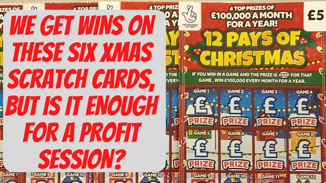 6 More New Christmas scratch cards. £30 in total, I'm hoping for big