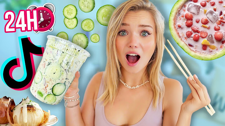 24h nur virale Tiktok Rezepte essen (die werden alle immer irrer aber ich finds geil)