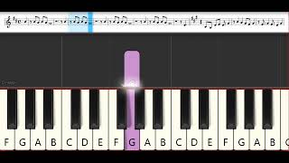 Kekkaishi Opening 1 : Sha la la - AYAKASHI NIGHT - (Uura Saeka) | Melodica / Not Pianika - Tutorial