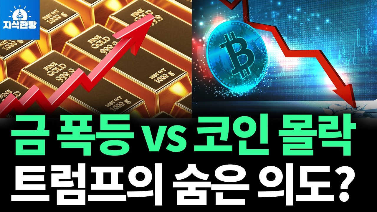 금값 치솟고 비트코인 하락, 다음은 주식 차례입니다 (박종훈의 지식한방)