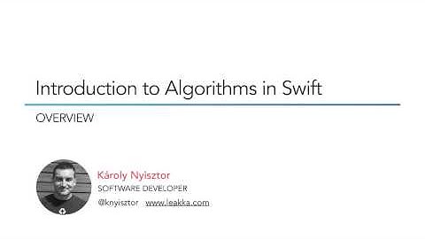 Introduction to Algorithms in Swift - Overview