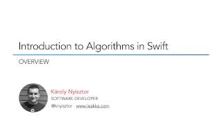 Introduction to Algorithms in Swift - Overview