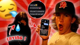 CHEATING ON MY GIRLFRIEND PRANK ! 💔😨 SHE STARTED CRYING 😪