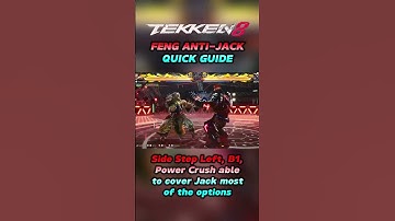 Feng Anti-Jack Quick Guide #tekken8 #fengwei #fengweiguide #tekken8season2  #tekken8fengwei