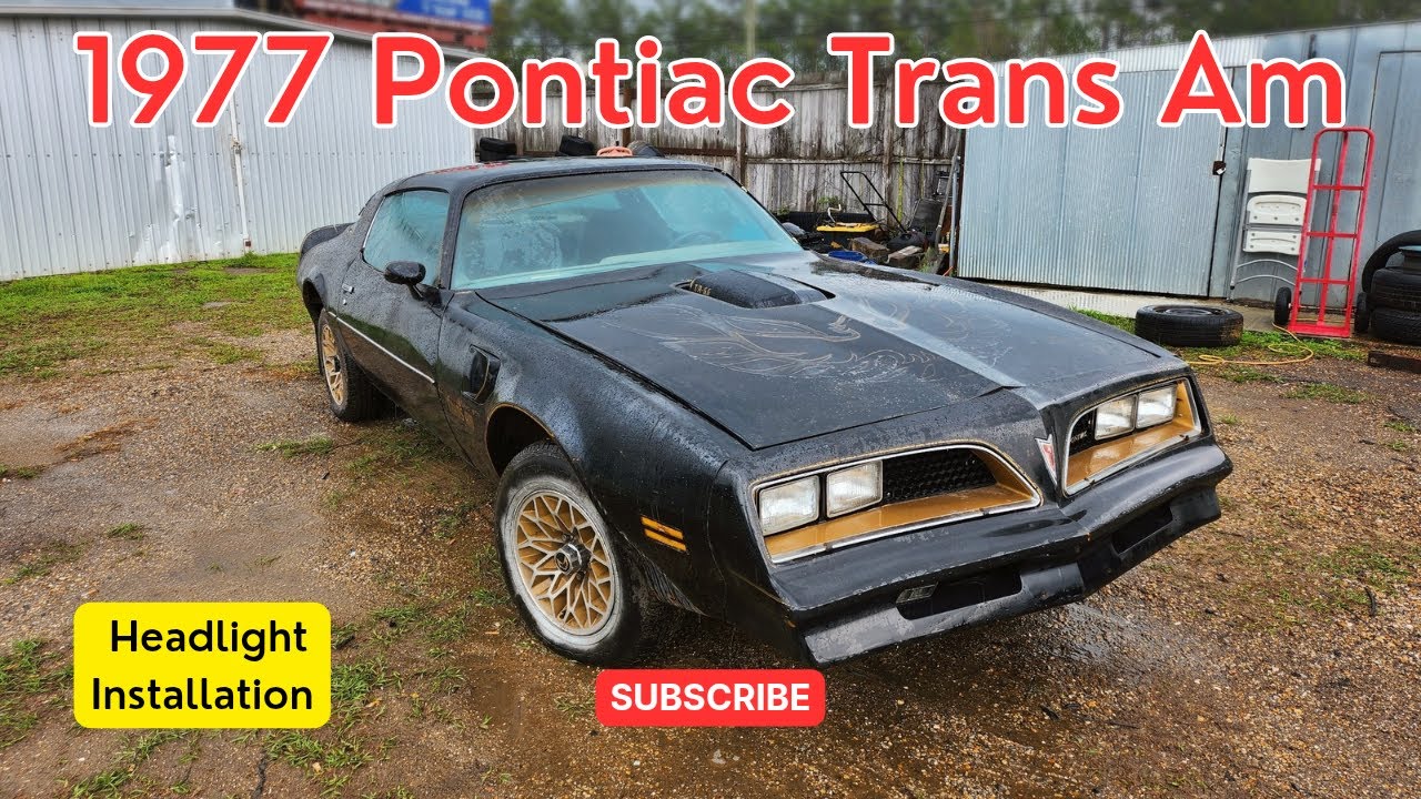 1977 Pontiac Trans-Am headlight installation