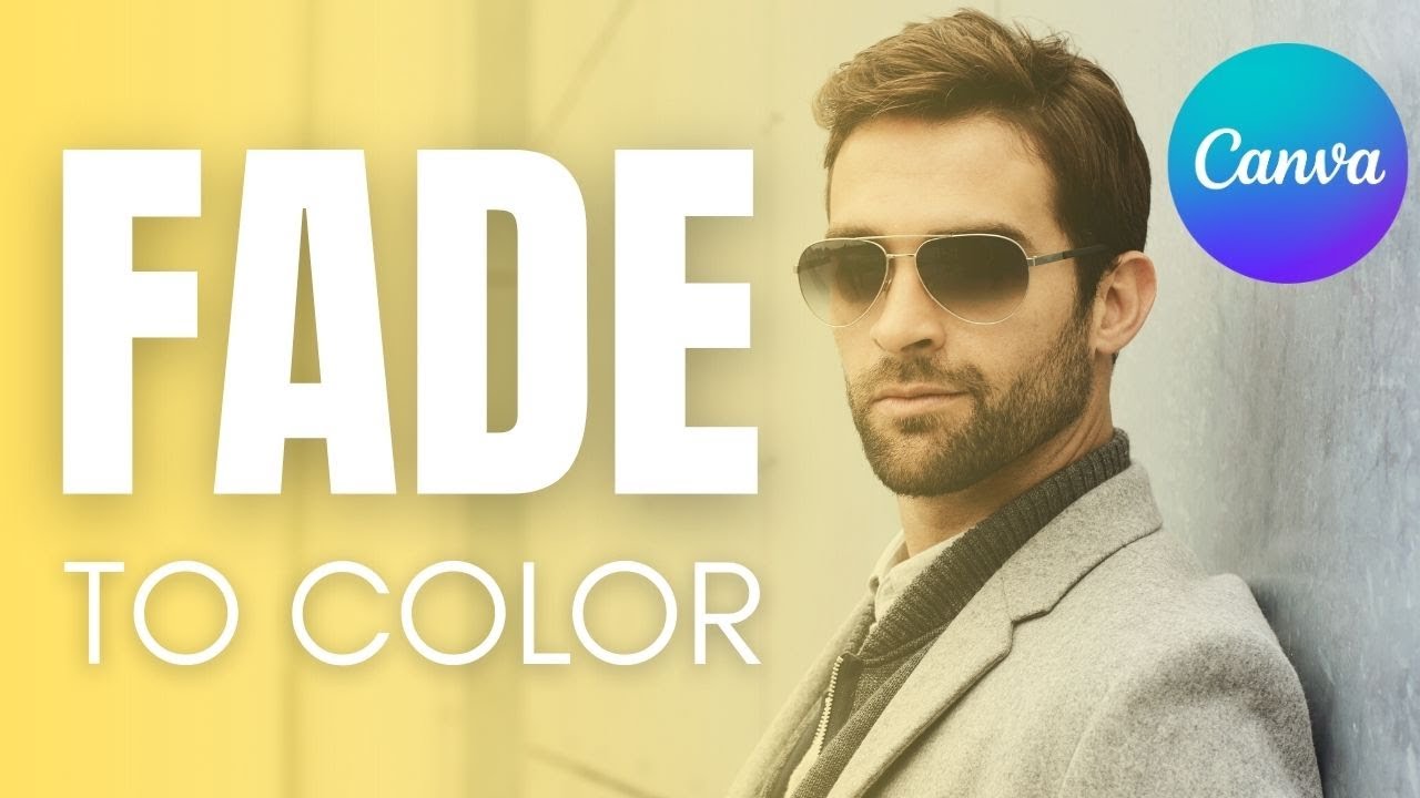 Smooth Fade to Color Effect in Canva - Easy Tutorial in Seconds! 🌈