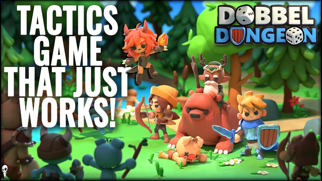 No Missing, Just Dice! Dobbel Dungeon! (Claymation Turn-Based Dice Roguelike)