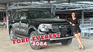 Ford Everest Titanium 2 cầu 2024 Màu Đen Nội thất Nâu hạt dẻ, Nội thất đen  giao ngay | Gái Mê Xe