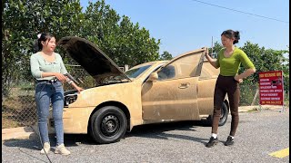Genius Girlcleaning The Interior And Exterior Of A Daewoo Lanos Car After Many Years Of Abandonment