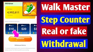 Walk Master Step Counter real or fake | Withdrawal screenshot 4