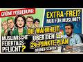 Kein Witz: Grüne fordern Extra-Feiertage für Muslime