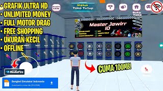 Game Bengkel Simulator Indonesia Grafik HD Full Motor Drag di Android Offline Terbaru 2024 screenshot 4