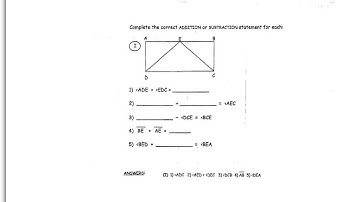 ADDING ANGLES & SEGMENTS