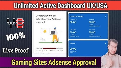 How to Make AdSense Active Dashboard Using Gaming Sites | Unlimited Active Dashboard Approval 2024