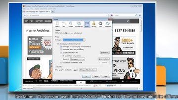 Mozilla® Firefox: How to delete cookies in Windows® 7