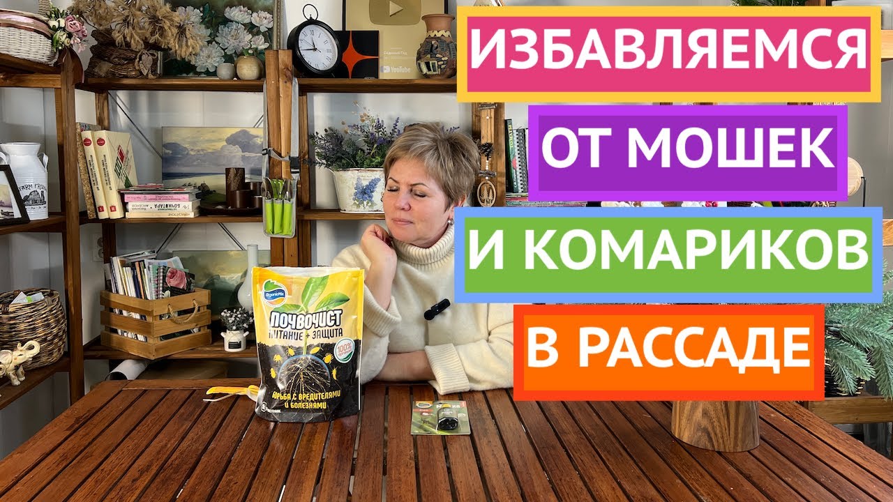 ЭФФЕКТИВНЫЙ СПОСОБ БОРЬБЫ С КОМАРИКОМ/МОШКОЙ В РАССАДНЫЙ ПЕРИОД!