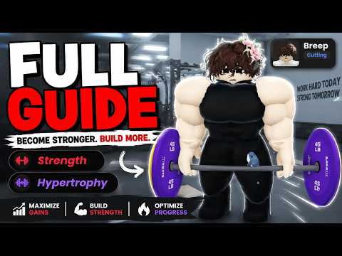 Ultimate Gym Game Guide! (Codes, How To BULK &amp; CUT, Tips &amp; Tricks, Build Muscle FAST) ROBLOX