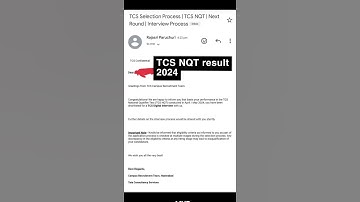 TCS NQT result announced for 2024 batch. #tcs #tcsnqt2024 #tcsnqt