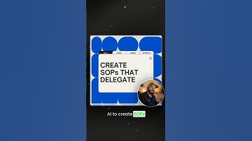 AI SOPs: Create Clear Procedures & Delegate Work! #shorts