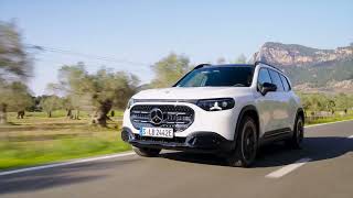 Mercedes-Benz GLB 250+ with EQ Technology in Solid colour polar white non-metallic Driving VIdeo
