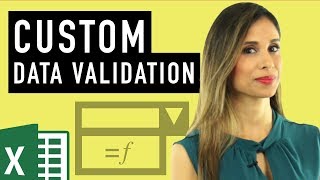 Excel Custom Data Validation (Use formulas to check for text, numbers & length)