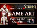 Game Art Livestream | Painting the Crusader pt.3 | Indie Dev | Conquest of Eldinar
