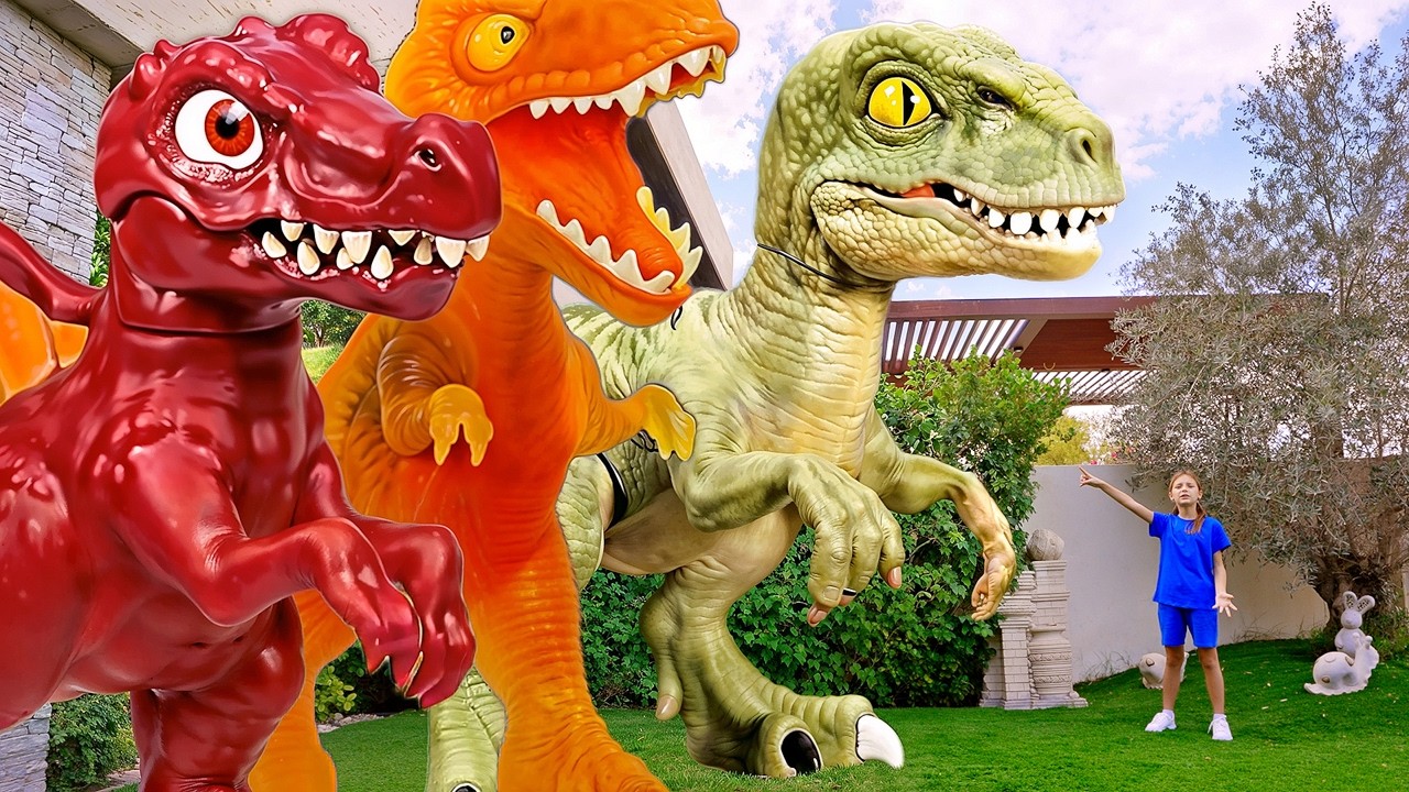 🦖 MEGA Dinosaur Compilation! Learn Dinosaur Names with Vania Mania Kids