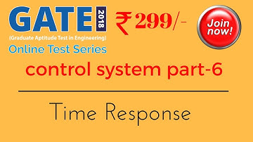 Lec.- 06 control system time response for gate, ese, dmrc,  and other psu