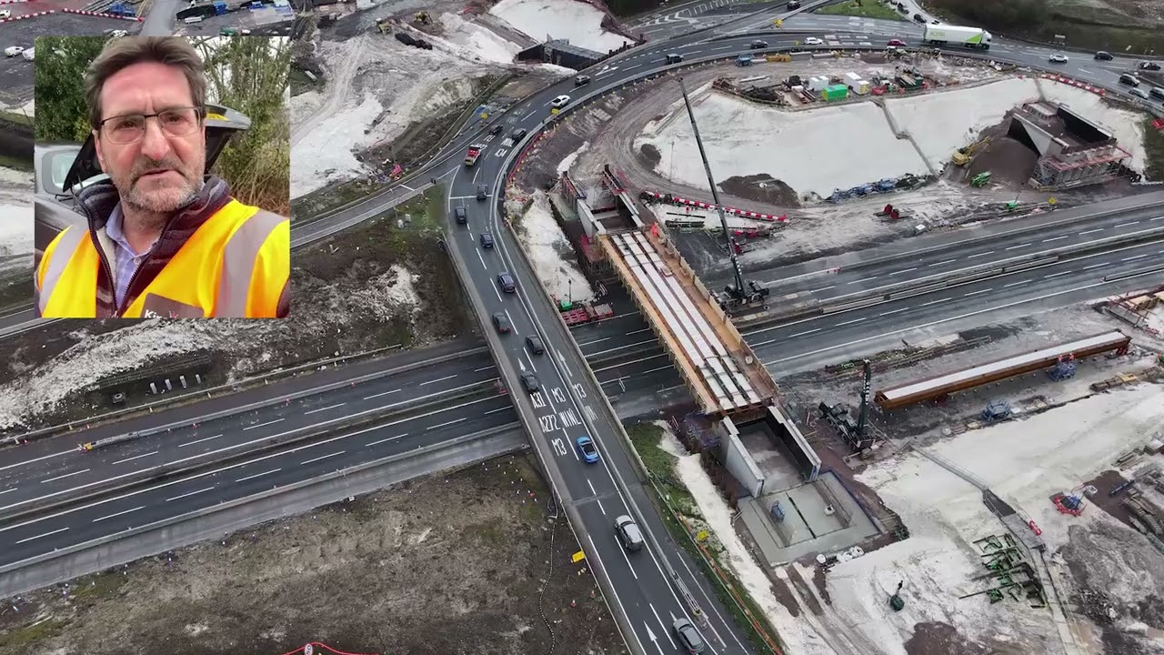 WINNAL M3 Junction 9 - First New Bridge Span