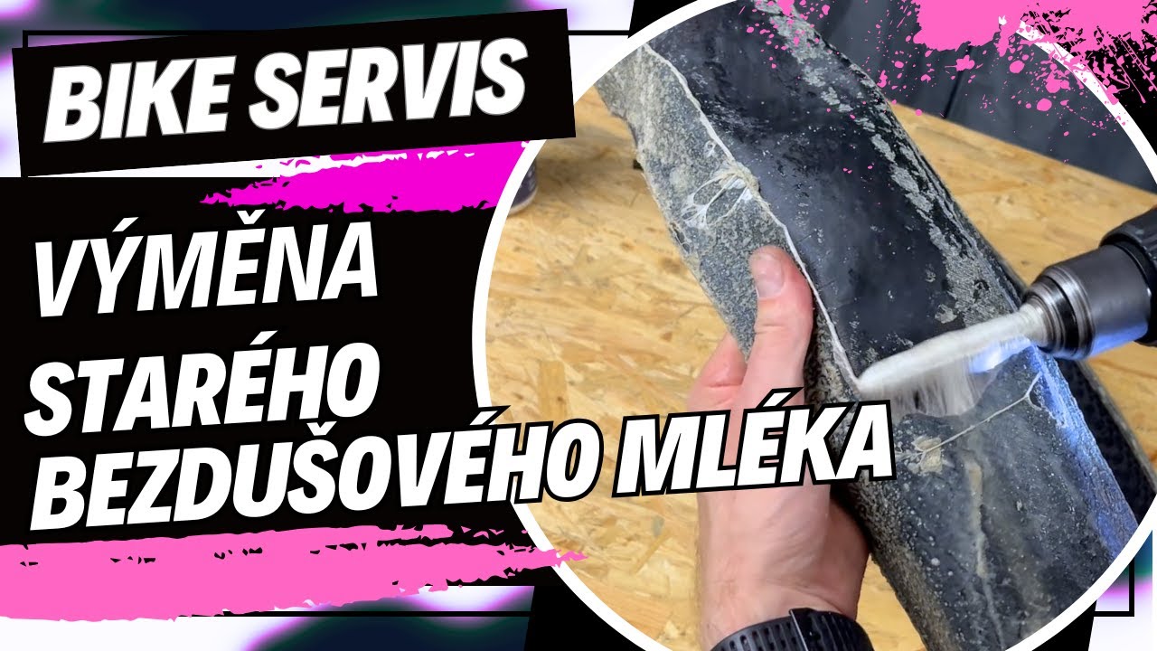 Tohle bys měl kontrolovat u bezdušových plášťů, výměna a kontrola mléka - Bike servis manuál