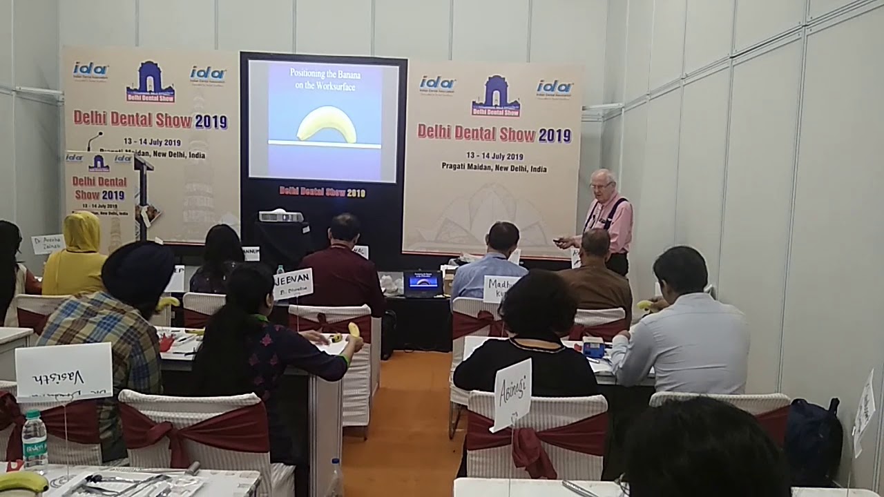 Dr stuart at Delhi dental show