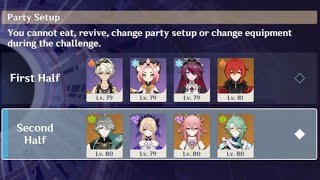 4.6 Spiral Abyss "Double Resonance" ft. Dragonstrike Diluc & Aggravate Alhaitham (15th ~ 31st May) screenshot 1