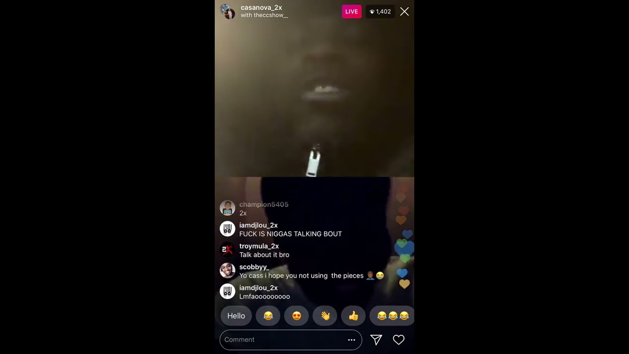 Casanova says somebody got money on the CC Show head And More....