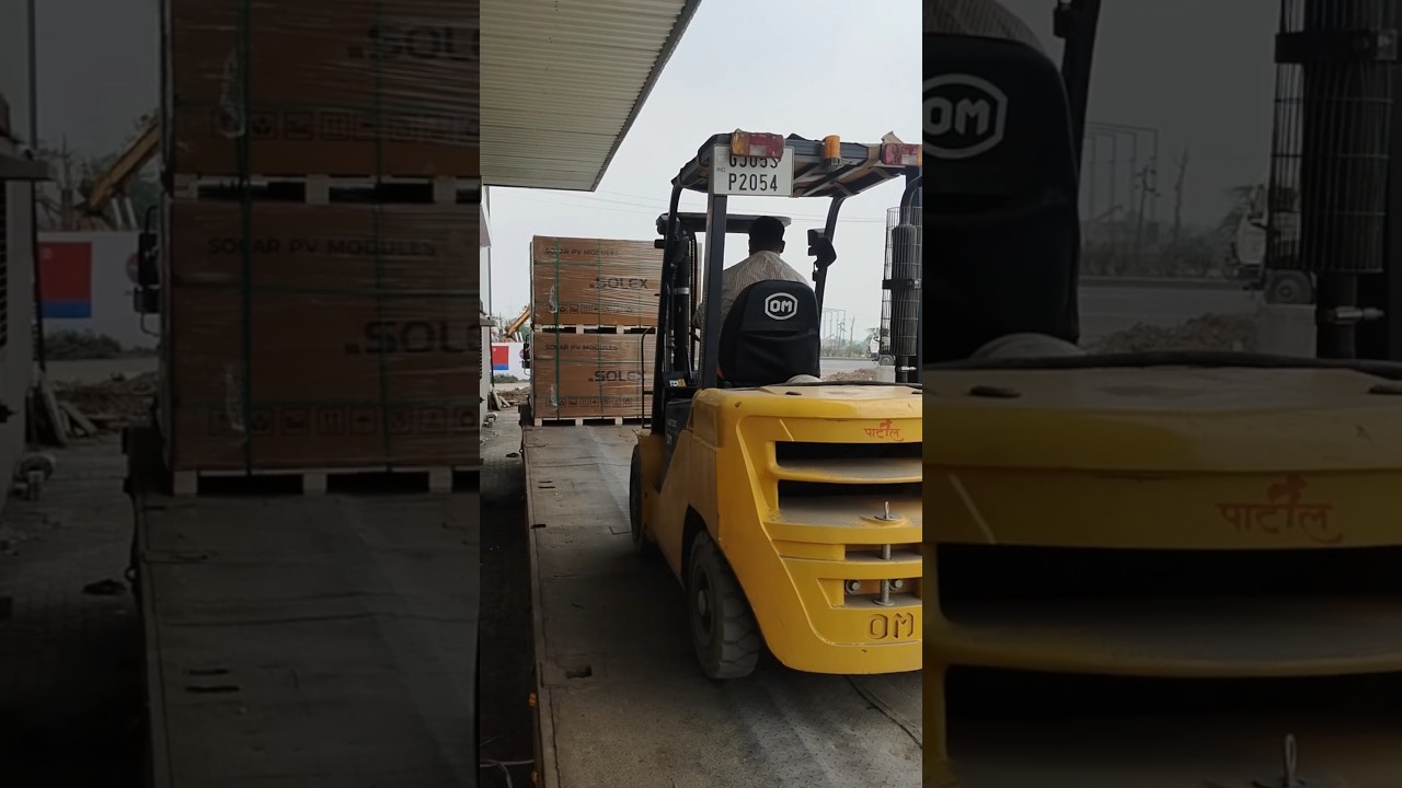 Heavy pallets Unloading with Forklift | Daily Logistics Vlog | Indian Forklift Operator 