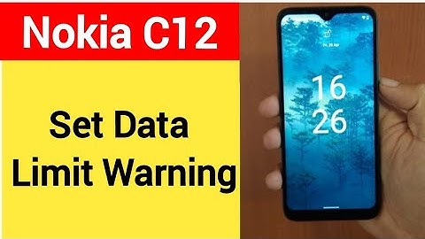 how to set data limit warning Nokia, Nokia C12 me data limit kaise set karen