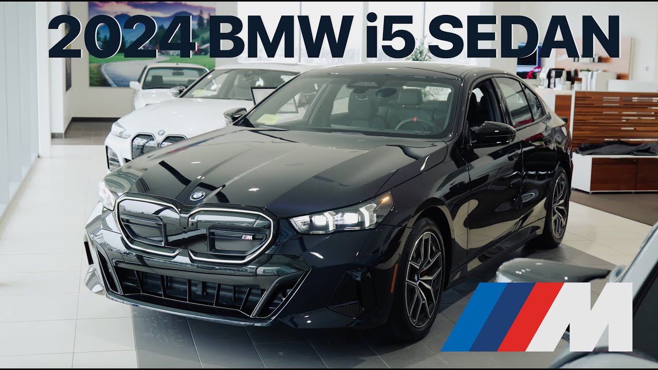 WATCH THIS NEW 2024 BMW i5 Sedan M60! Carbon Black Metallic | BMW ...