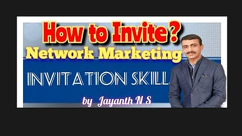 How to Invite ? Network Marketing Invitation Skill Kannada English#