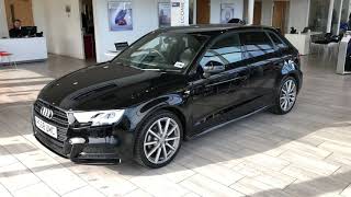 2018 68 Audi A3 30 TFSI 116 Black Edition 5dr Navigation, Media player for sale at Thame Cars