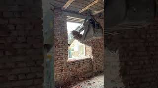 Экскаватор в деле #excavator #демонтаж #экскаватор #construction #demolition #топ